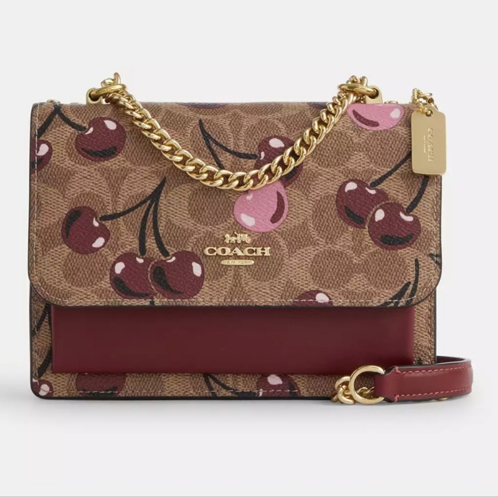 Mini Klare Crossbody Bag Coach Cherries 2025